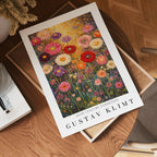 Gustav Klimt Floral Reverie Garden Poster affisch – köp poster online – Bozetto väggdekoration