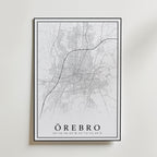 Örebro Karta Poster