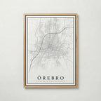Örebro Karta Poster
