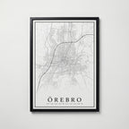 Örebro Karta Poster