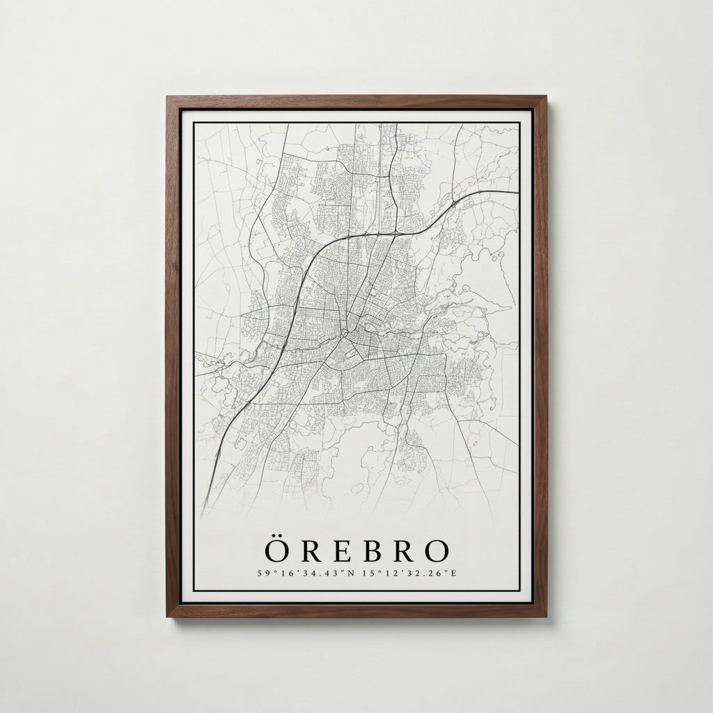 Örebro Karta Poster
