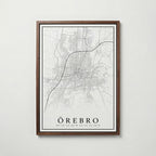 Örebro Karta Poster