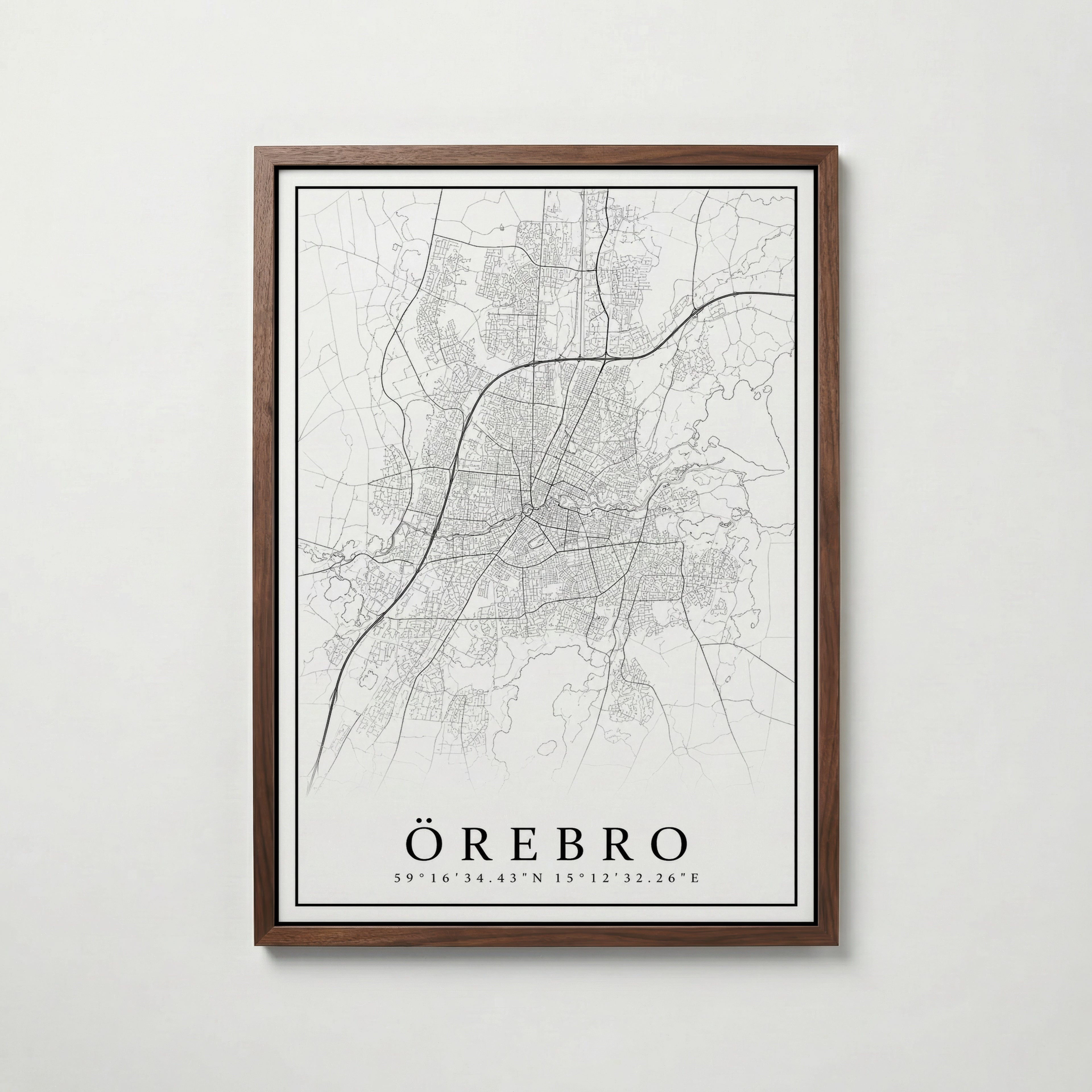 Örebro Karta Poster