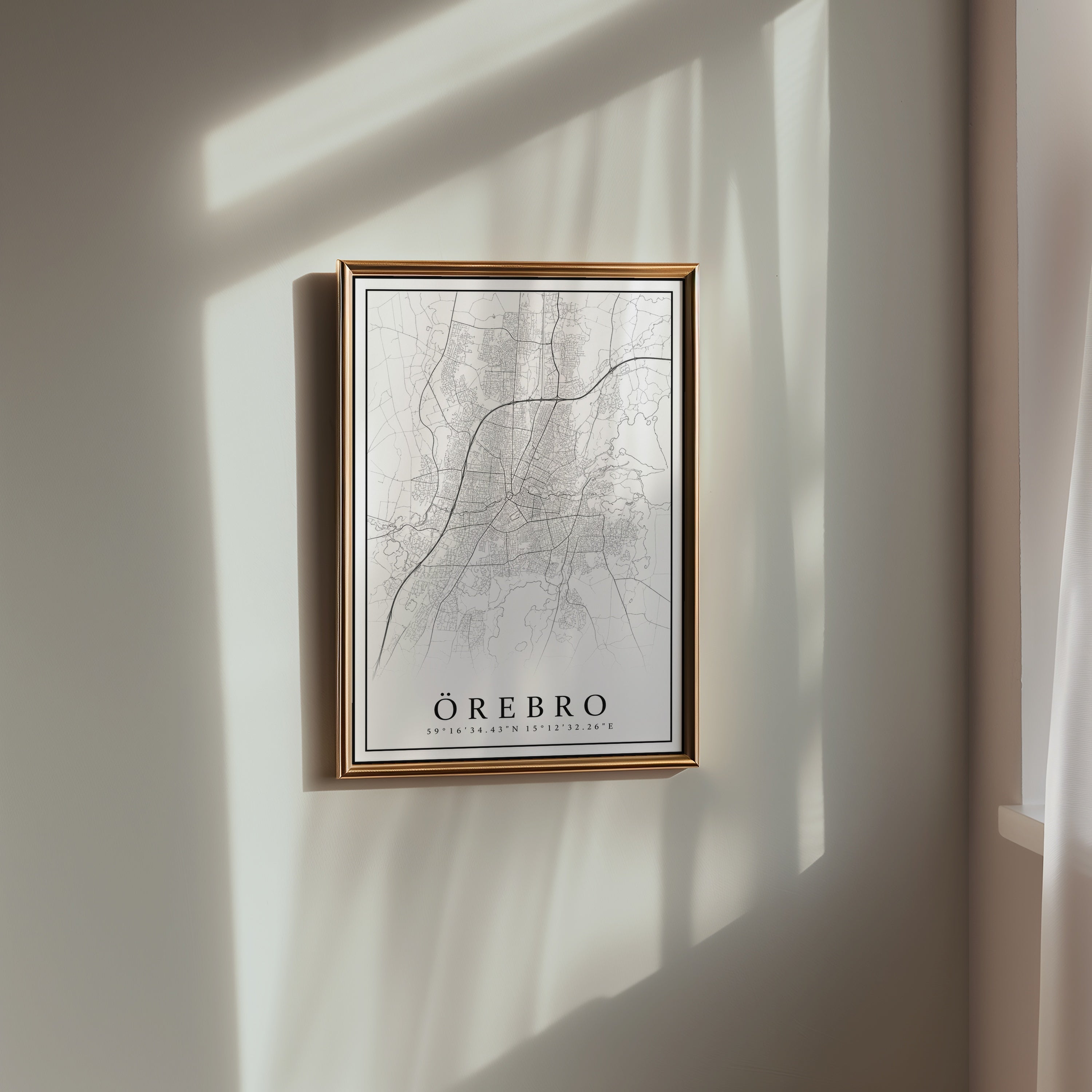 Örebro Karta Poster