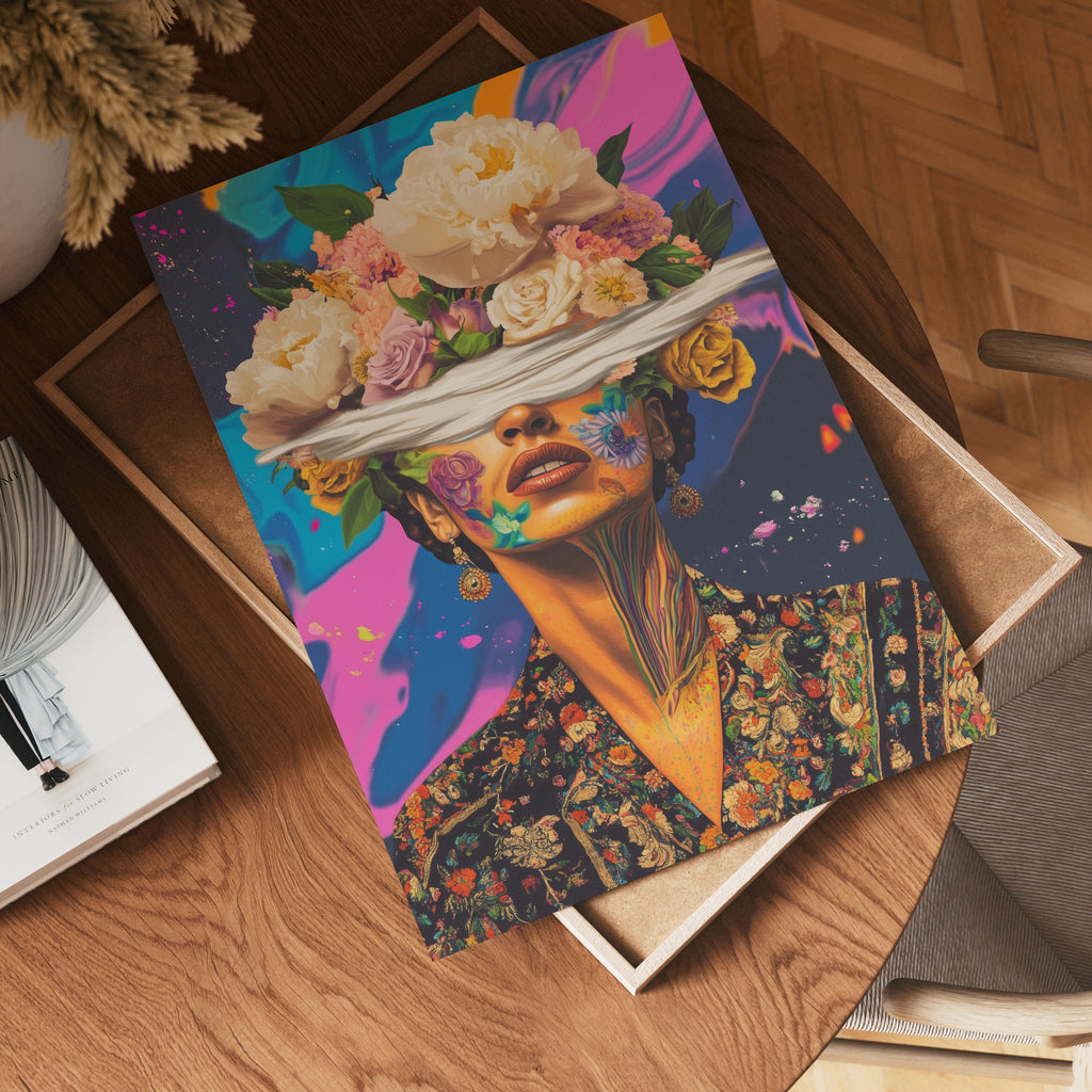 Floral Kahlo Mindscape Poster