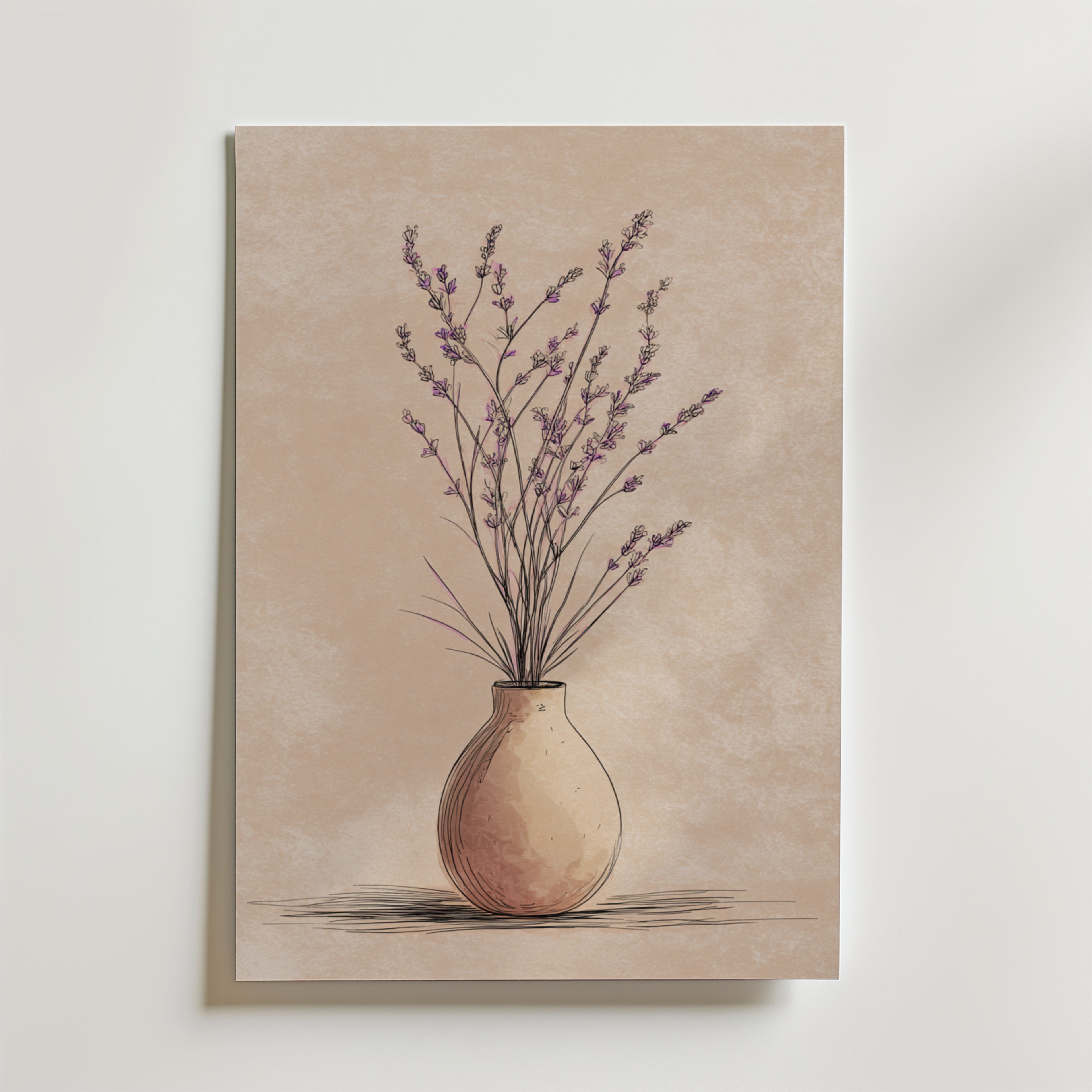 Lavender Calm Vase Poster