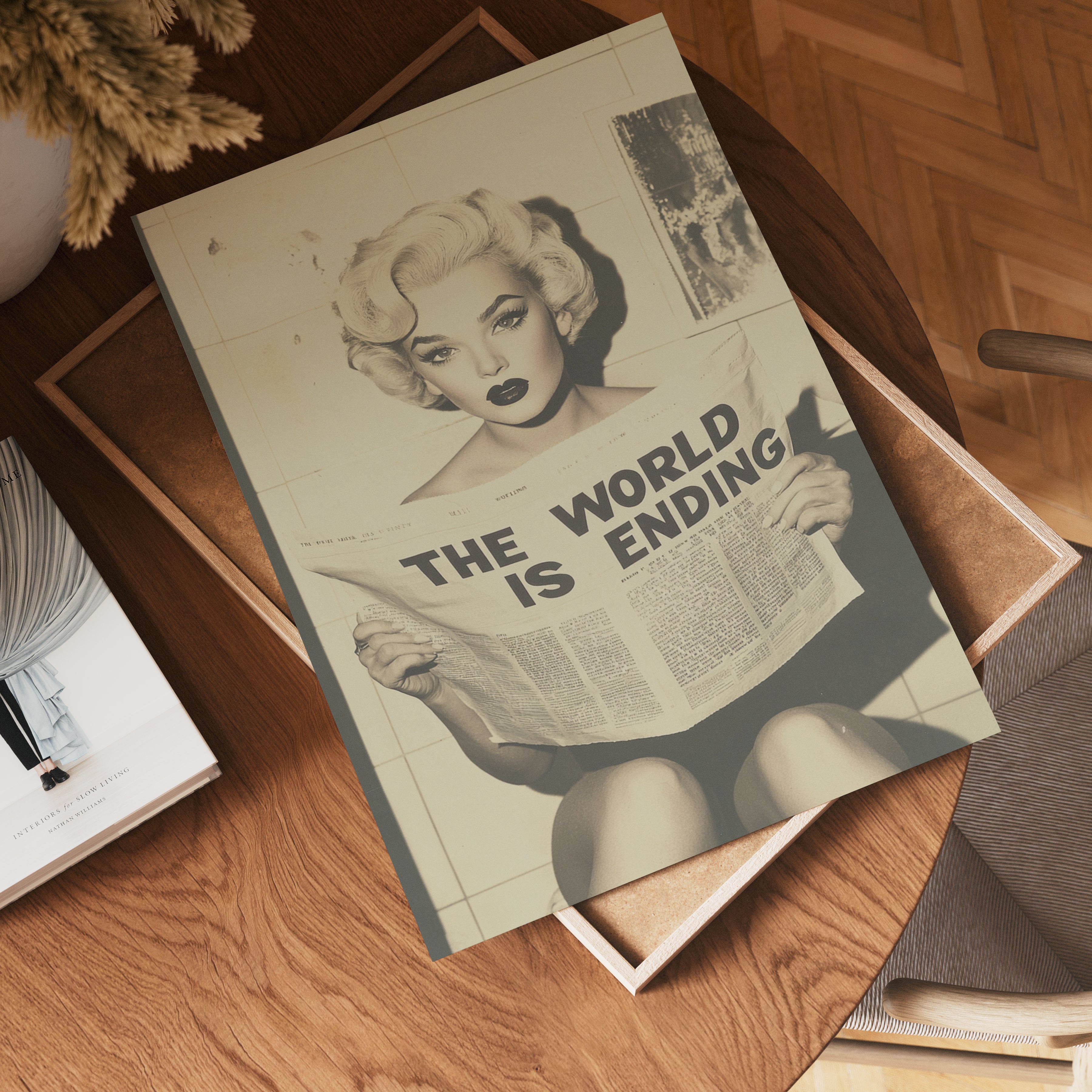 The World is Ending Retro Poster