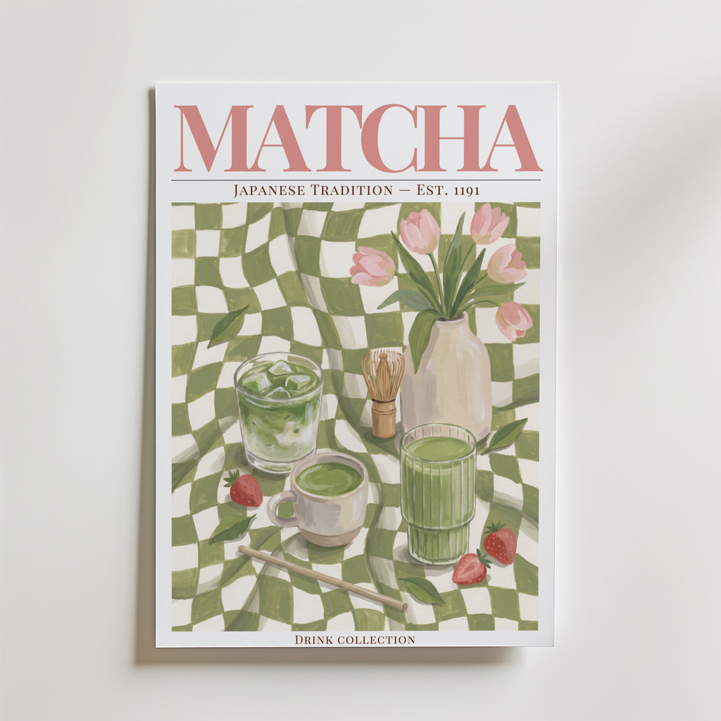 Matcha Poster affisch – poster till väggdekoration – köp online hos Bozetto