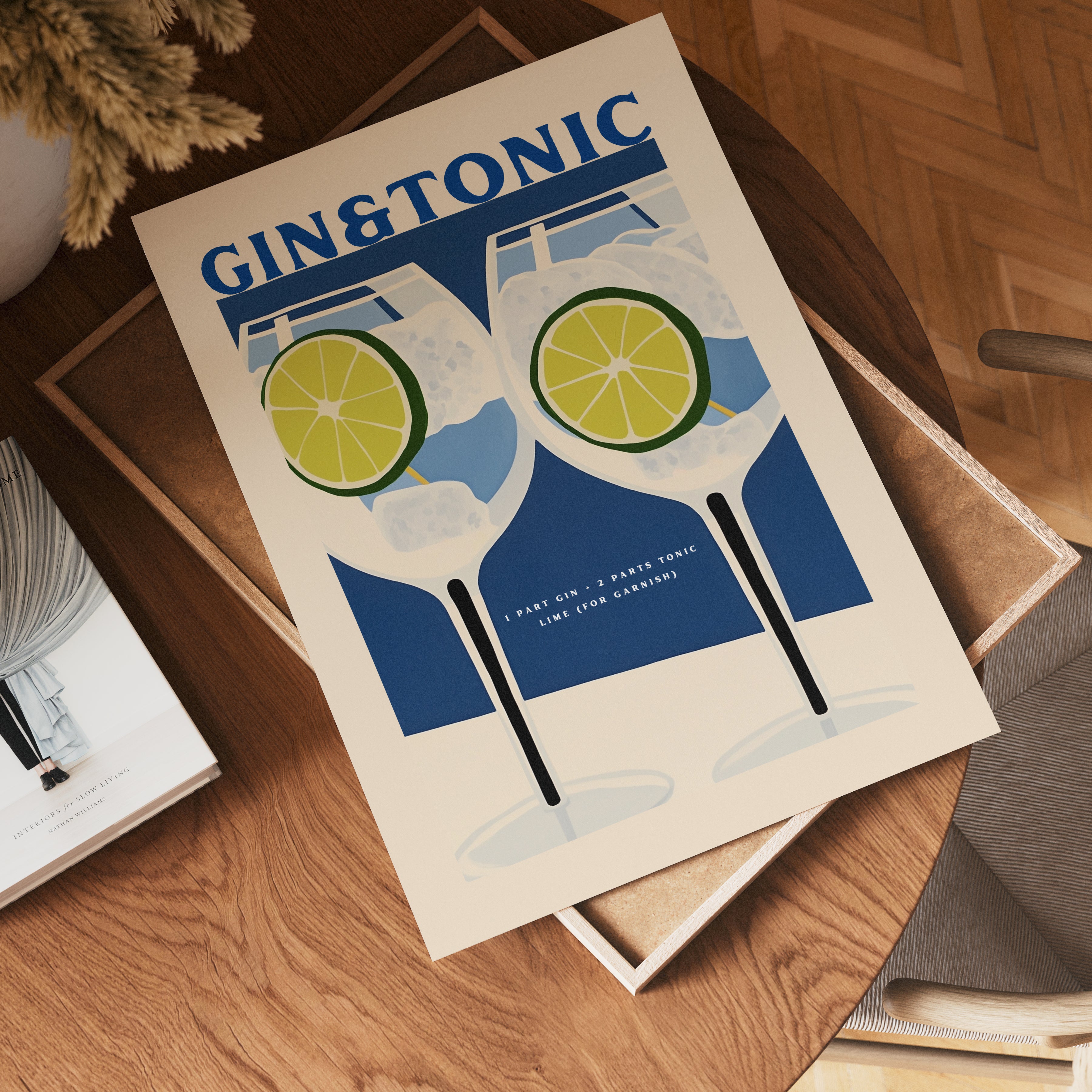 Gin & Tonic Cocktail Poster