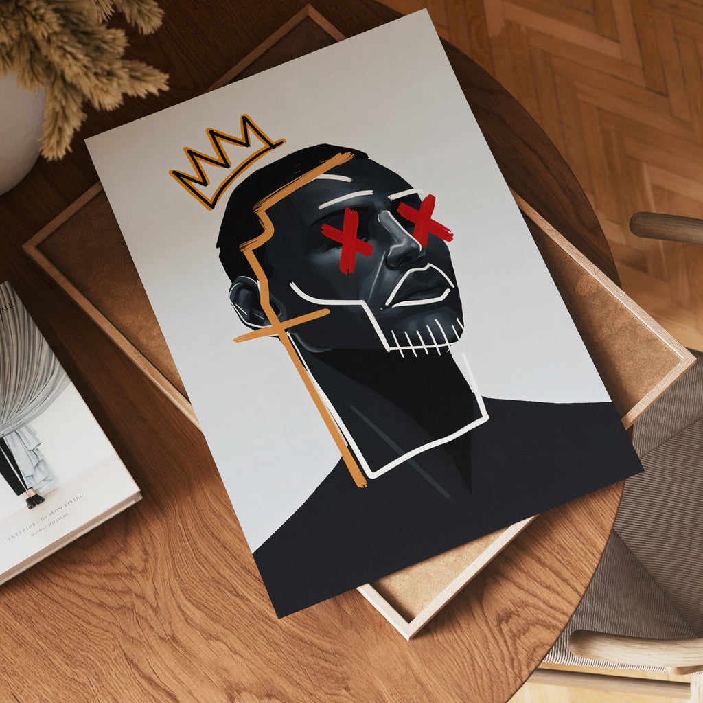 Crowned Silence Poster – poster väggdekoration
