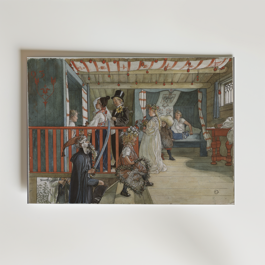 Carl Larsson A Day of Celebration From A Home Poster