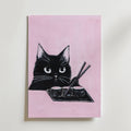 Helena Engström Sushi Cat – stilfullt konsttryck från Bozetto, tryckt på matt finpapper