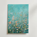 Turquoise Wildflower Meadow – stilfullt konsttryck från Bozetto, tryckt på matt finpapper