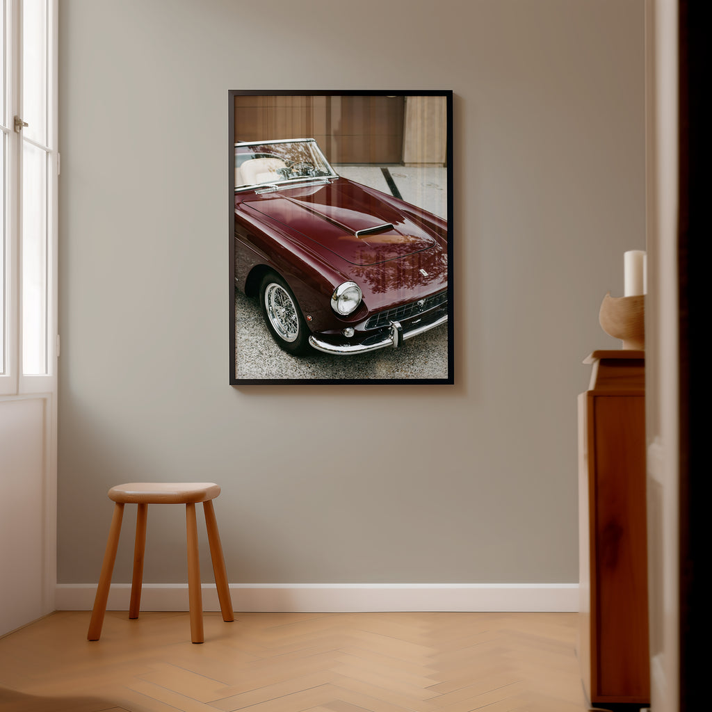 Rosso Eleganza Poster – poster väggdekoration inredning – Affischer hos Bozetto