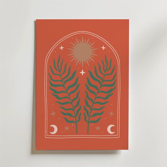 Cosmic Ferns Poster