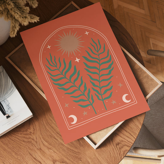 Cosmic Ferns Poster