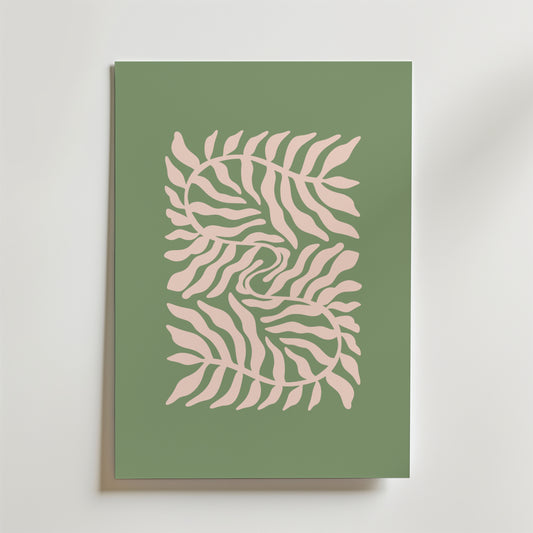 Leaf Swirl Poster