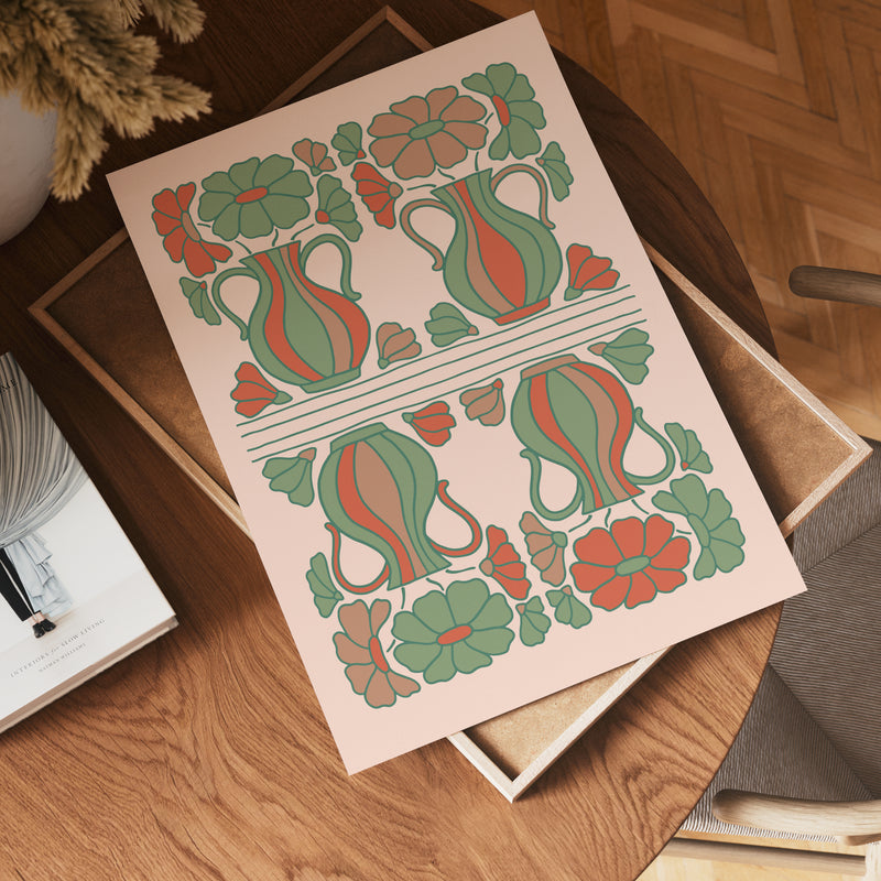 Folk Bloom Poster