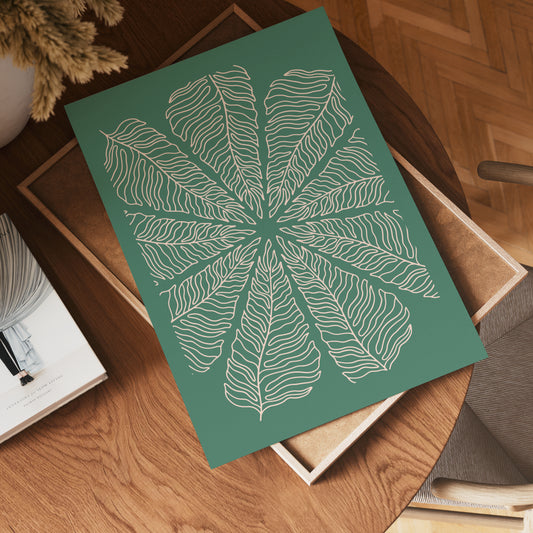 Palm Wheel Poster