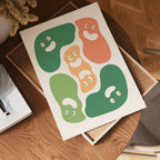 Happy Blobs Abstract Poster