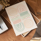 Abstract Pastel Shapes Poster