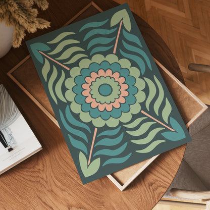 Midnight Bloom Pattern Poster