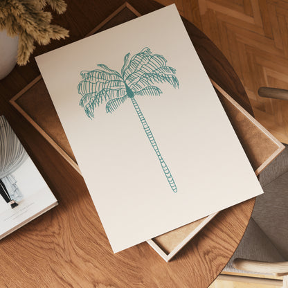 Palmtree Minimalism Poster