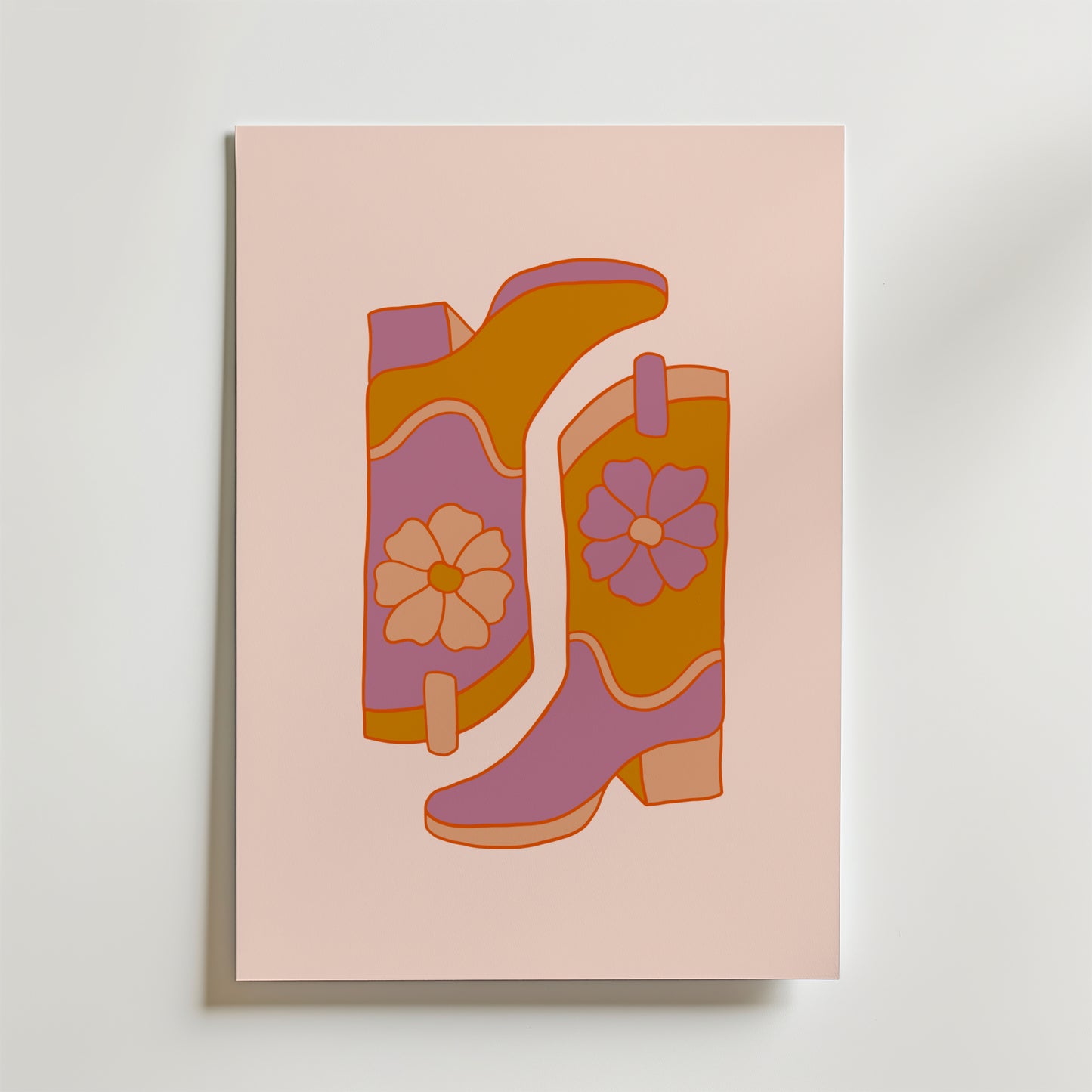 Boots and Blooms Poster