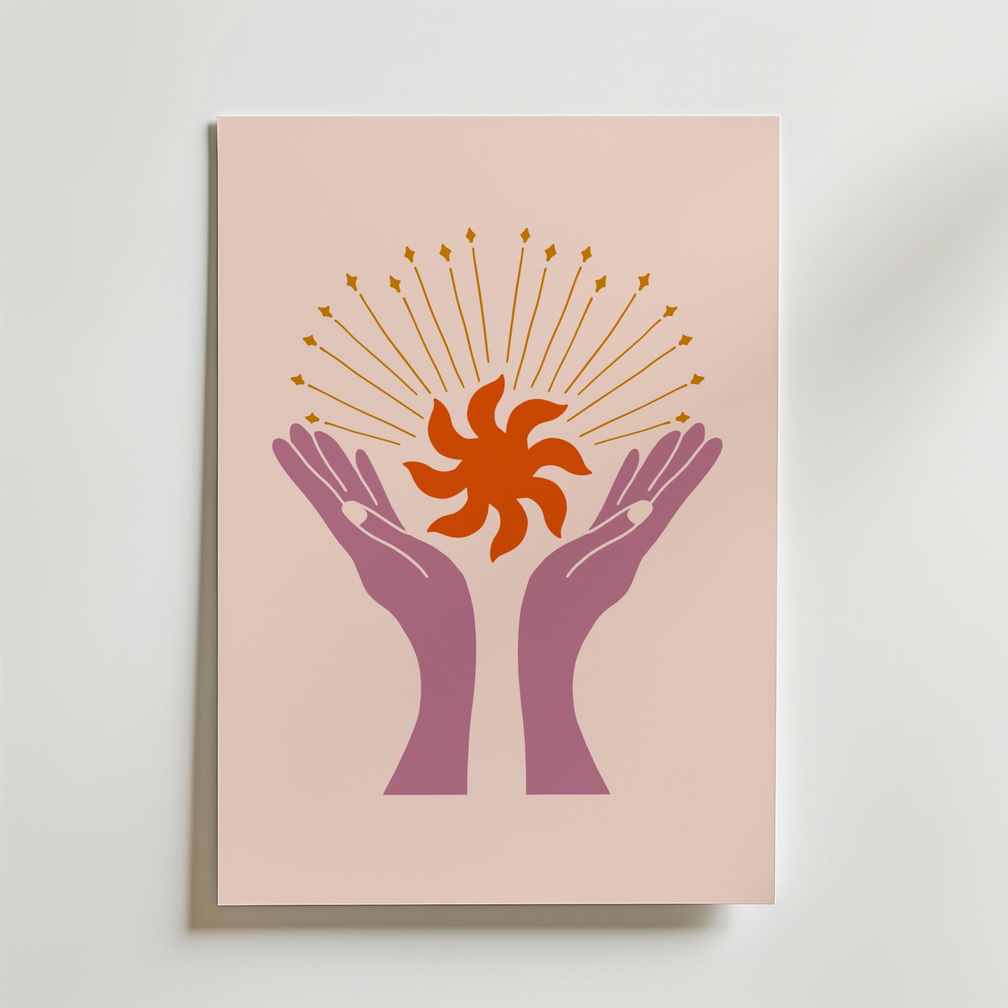 Celestial Bloom Hands Poster