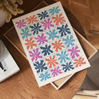 Color Block Flower Grid Poster