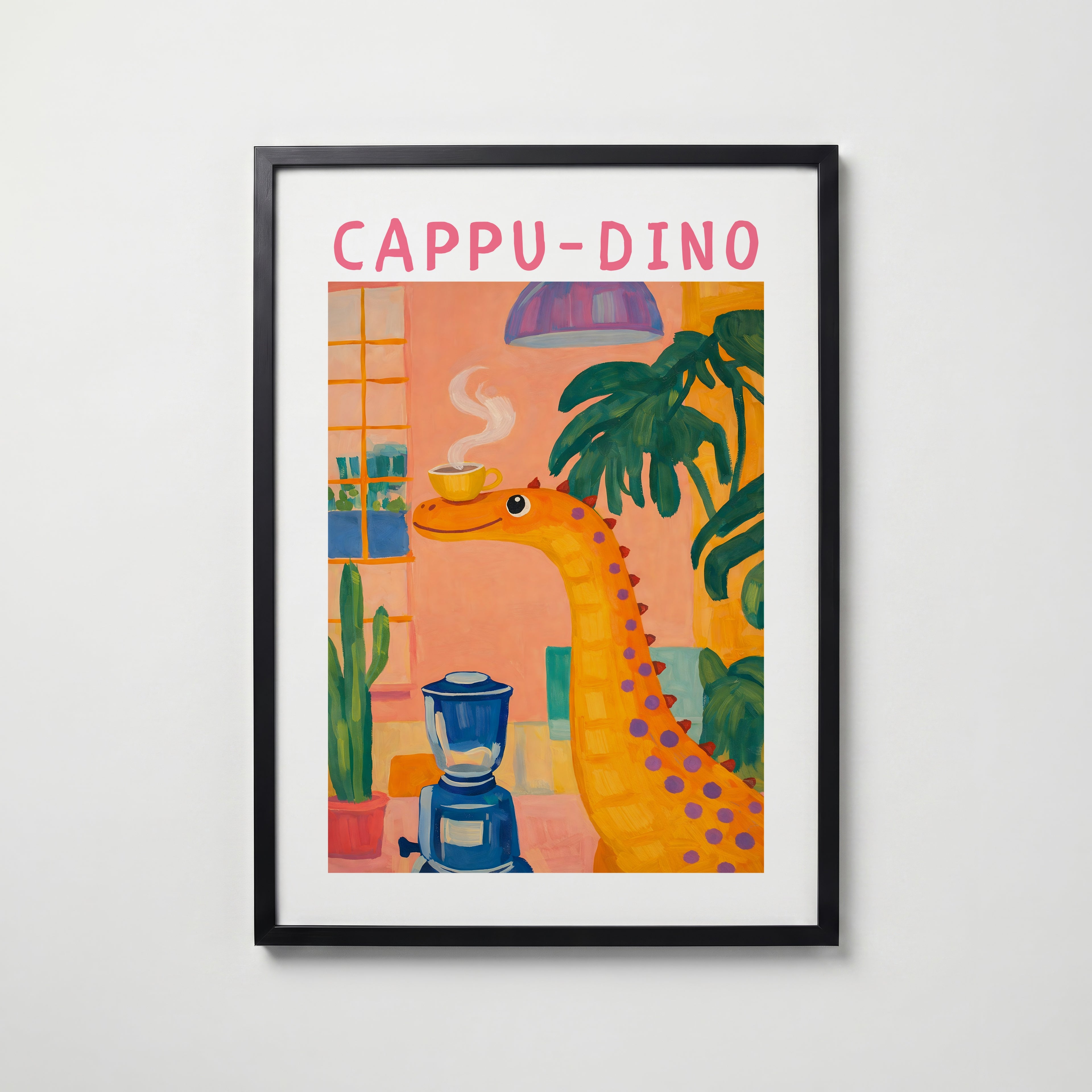 Cappu Dino Poster – köp affisch till hemmet – Bozetto väggdekoration