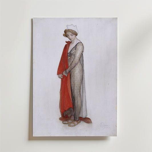 Carl Larsson Rouge et noir Thielska Poster