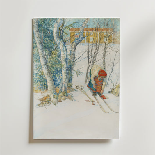 Carl Larsson Skidloperskan Poster