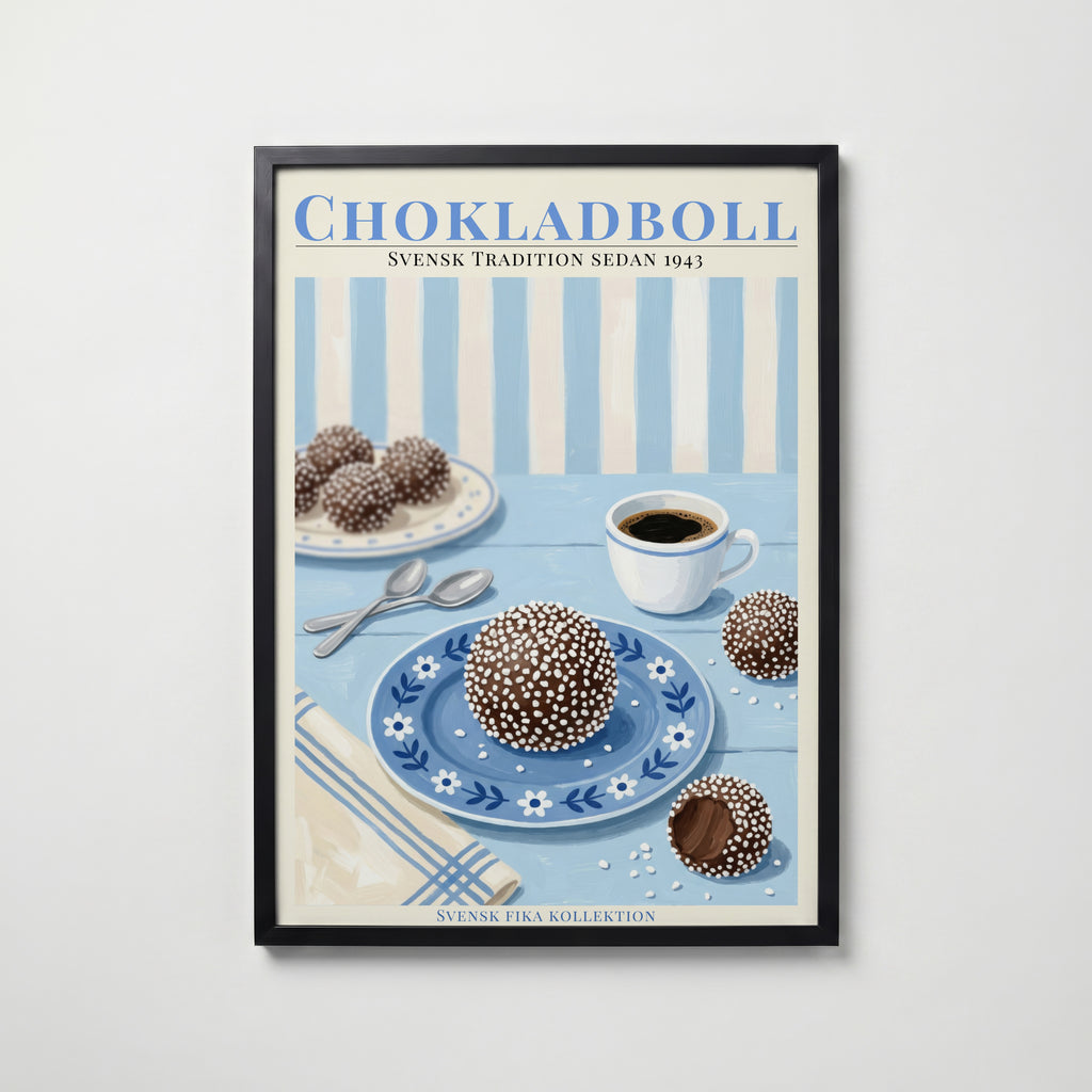 Chokladboll Poster poster – väggdekoration för hemmet – köp hos Bozetto