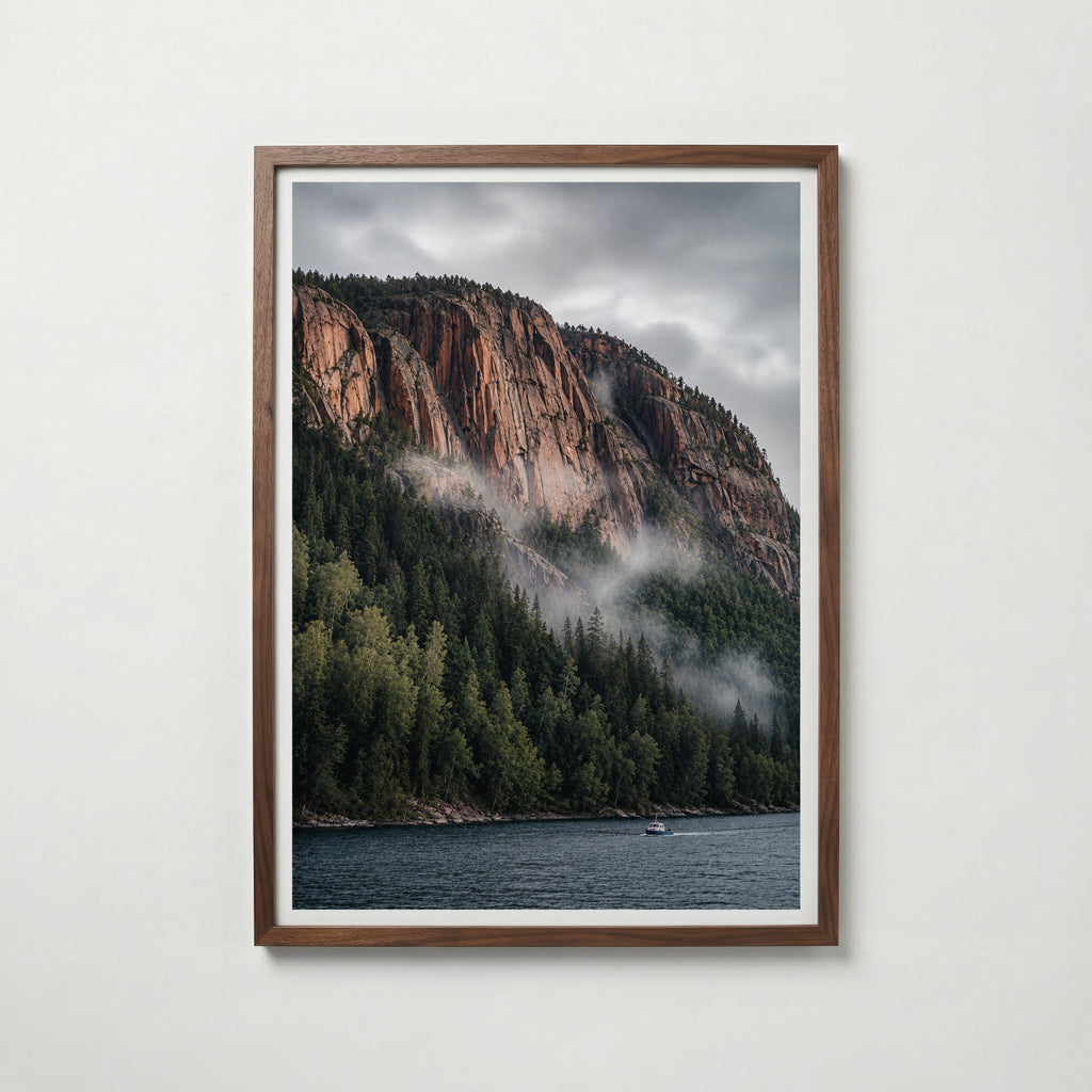 Cliffside Fjord II Poster