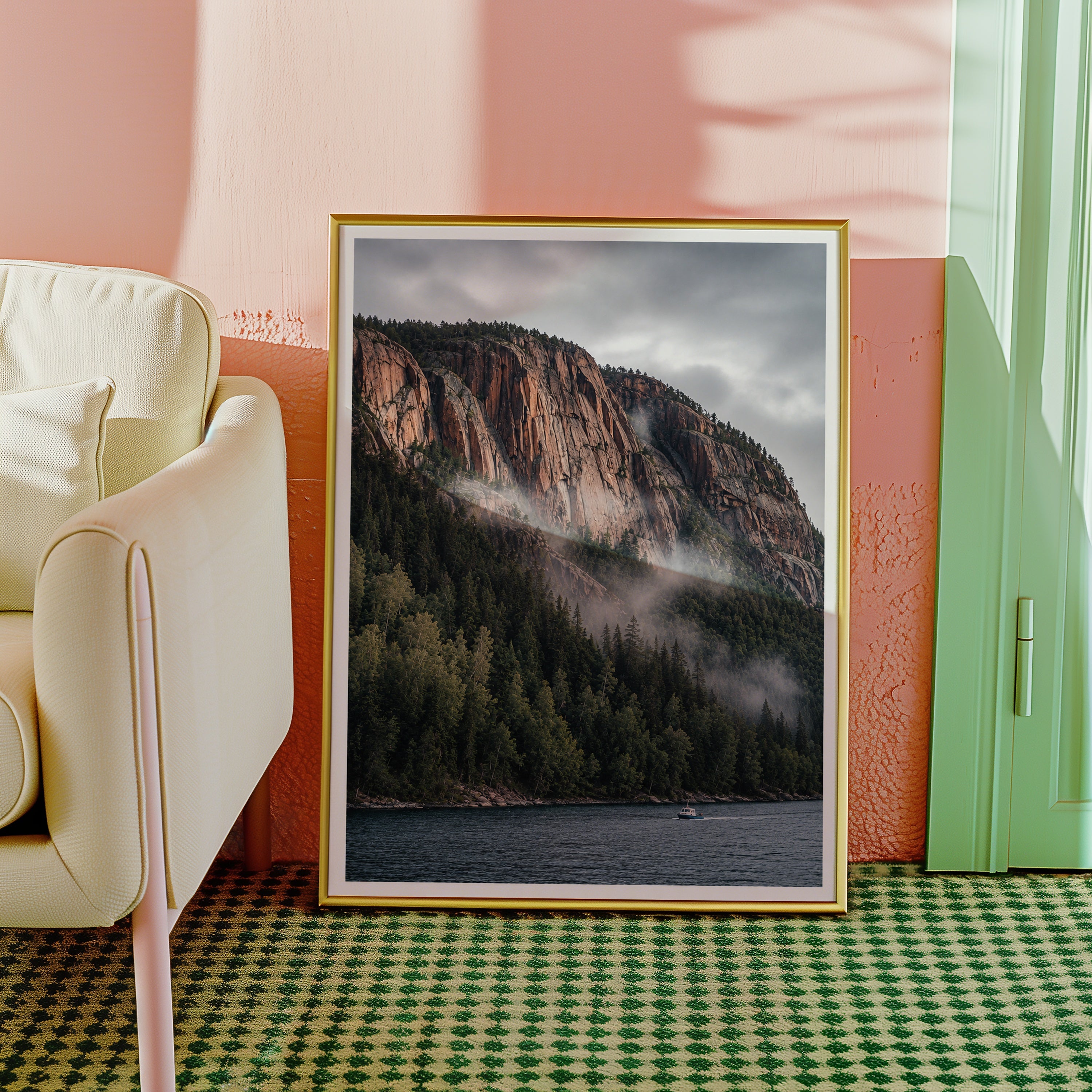 Cliffside Fjord II Poster