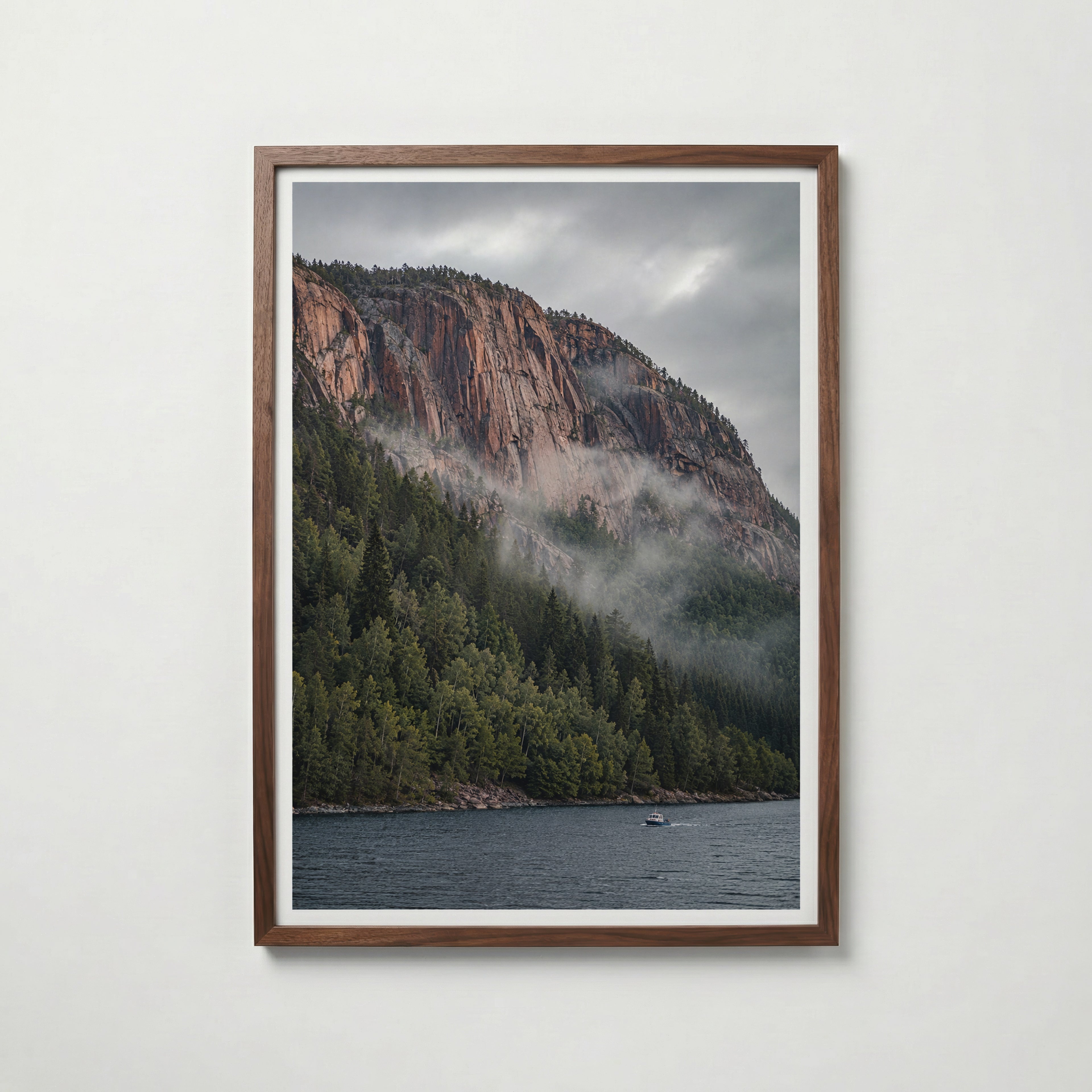 Cliffside Fjord Poster