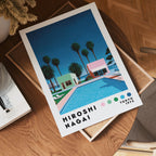 Hiroshi Nagai Palm Springs Pool Poster