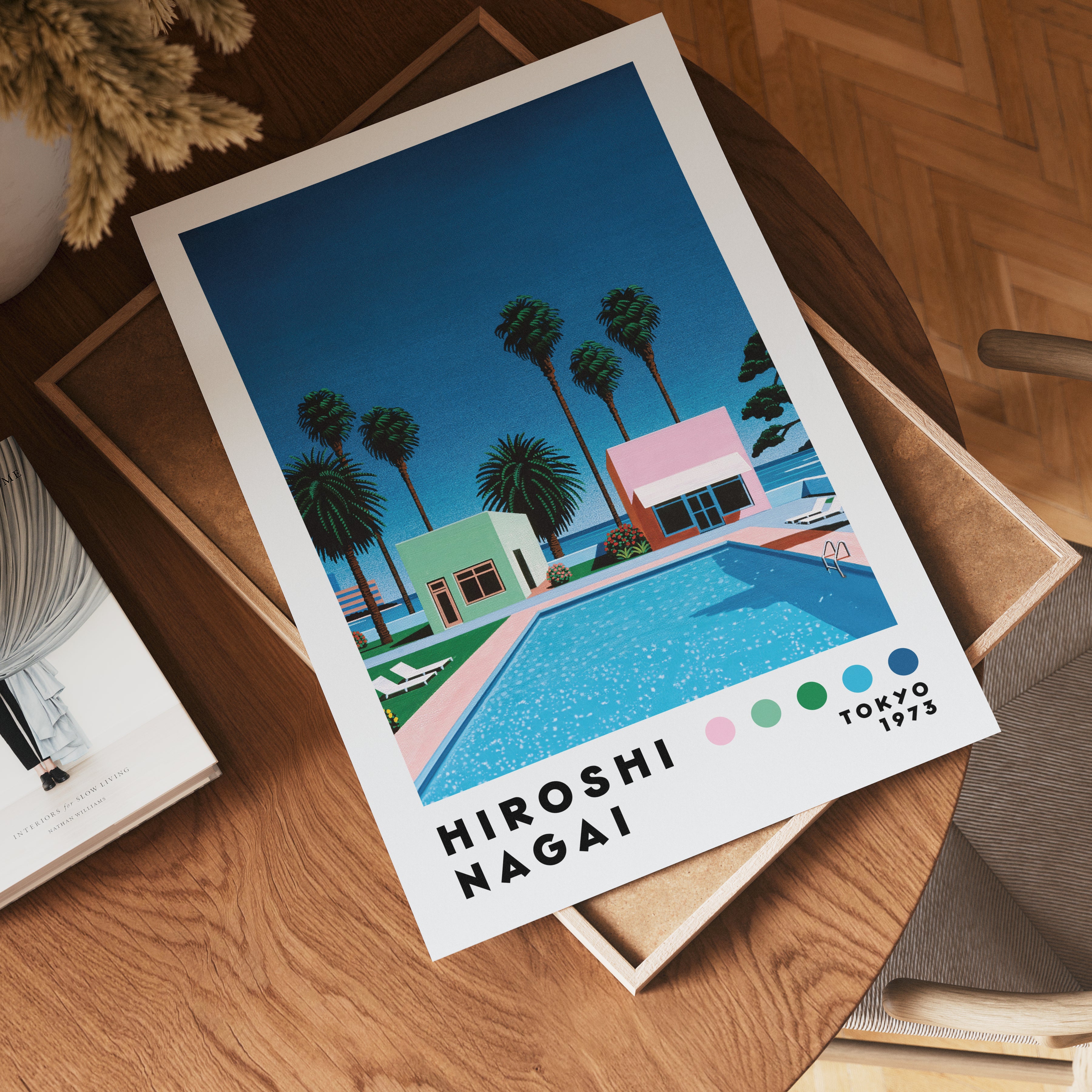 Hiroshi Nagai Palm Springs Pool Poster