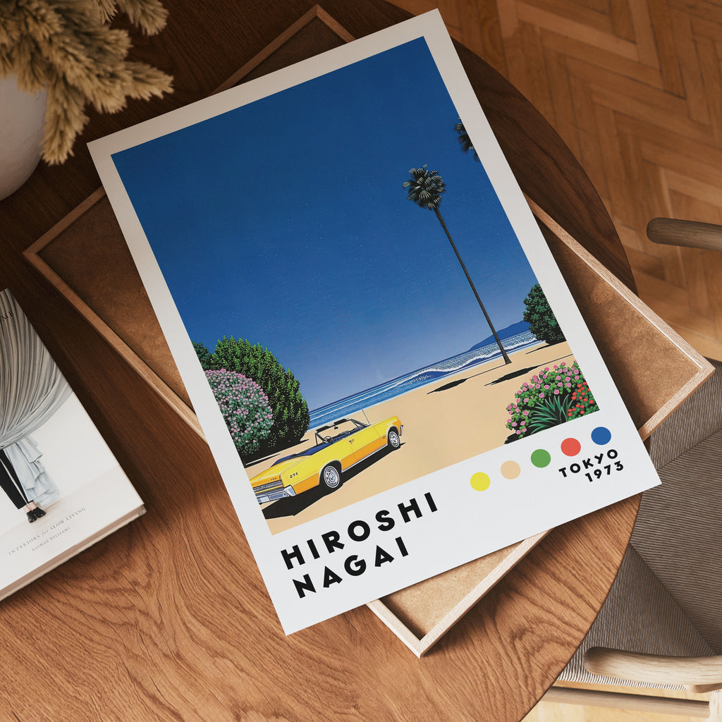 Hiroshi Nagai Yellow Coastline Poster