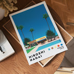 Hiroshi Nagai Poolside Cafe Poster