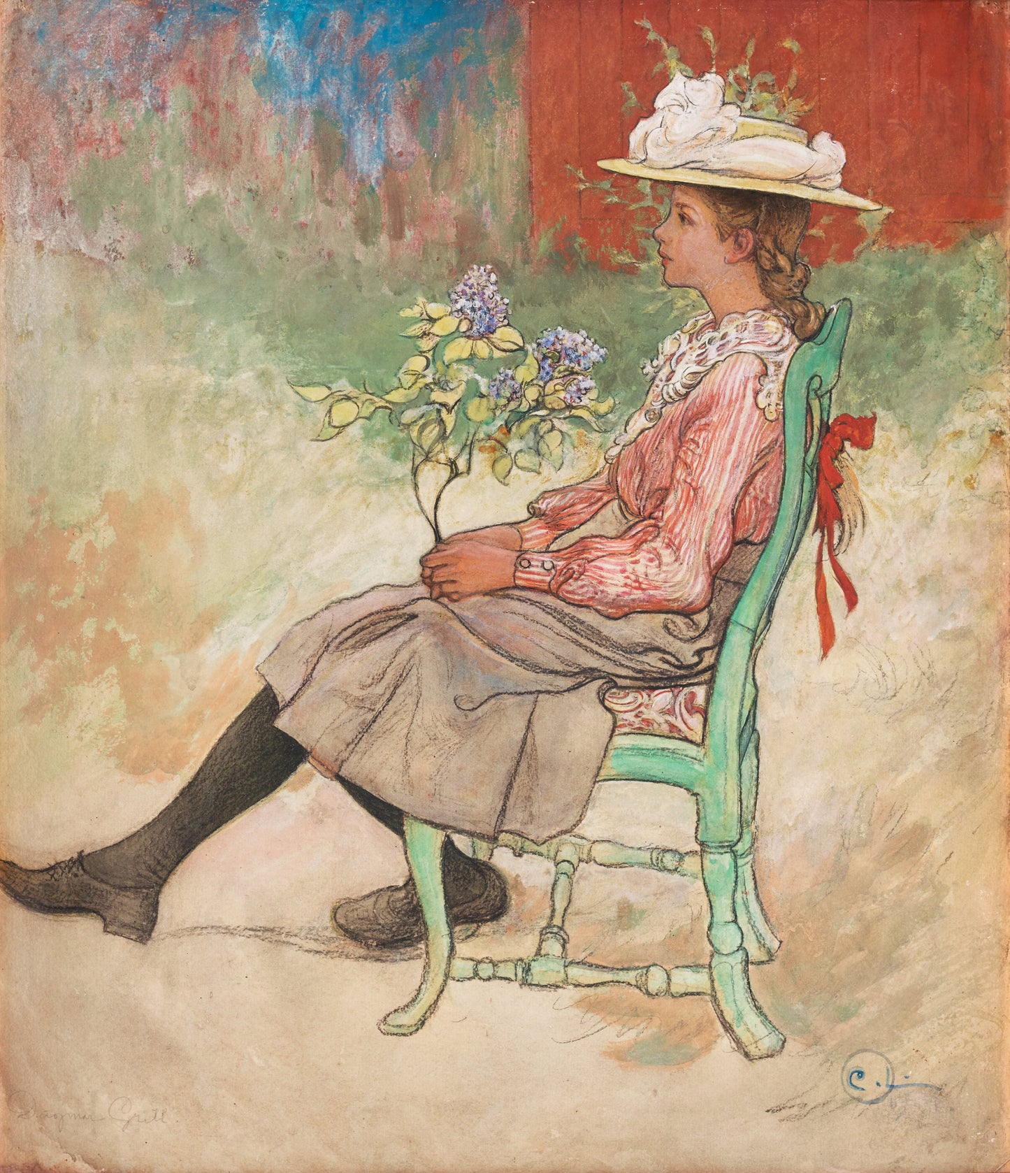 Carl Larsson Dagmar Grill 1909 Poster