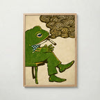 Dapper Frog Poster poster – väggdekoration för hemmet – köp hos Bozetto