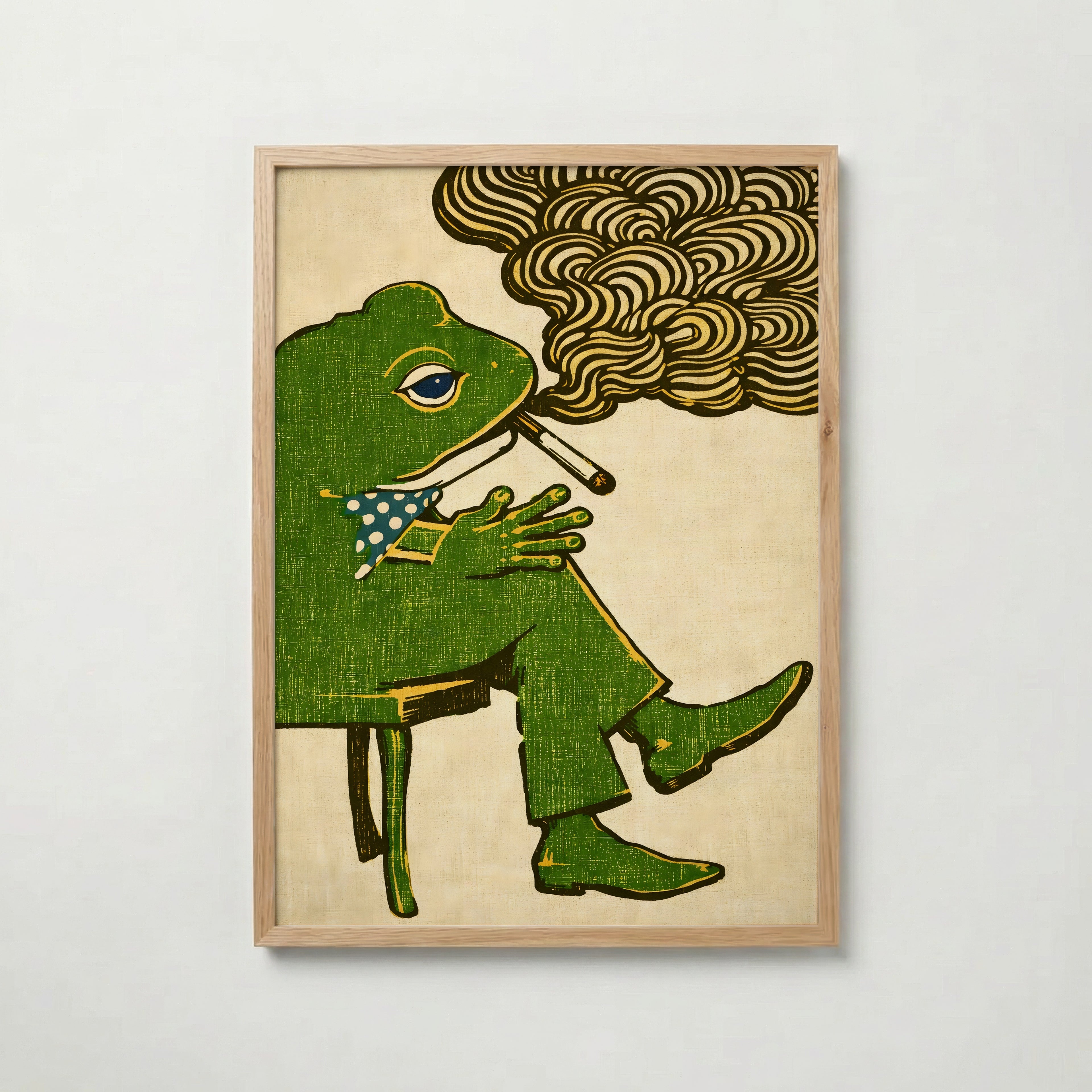 Dapper Frog Poster