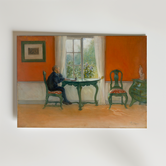 Carl Larsson Ehtoja luetaan Poster