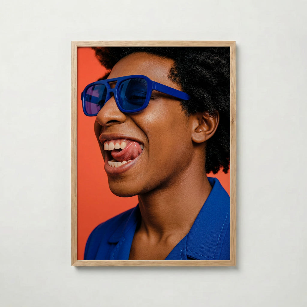 Electric Blue Poster med ekram