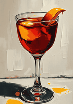 Classic Negroni Drink Poster