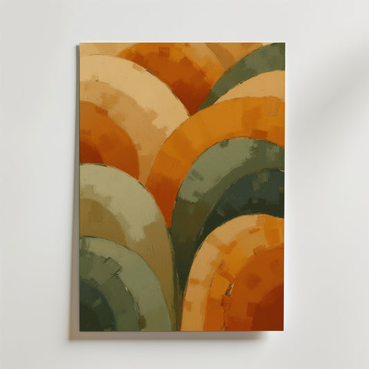 Abstract Rolling Colors Poster
