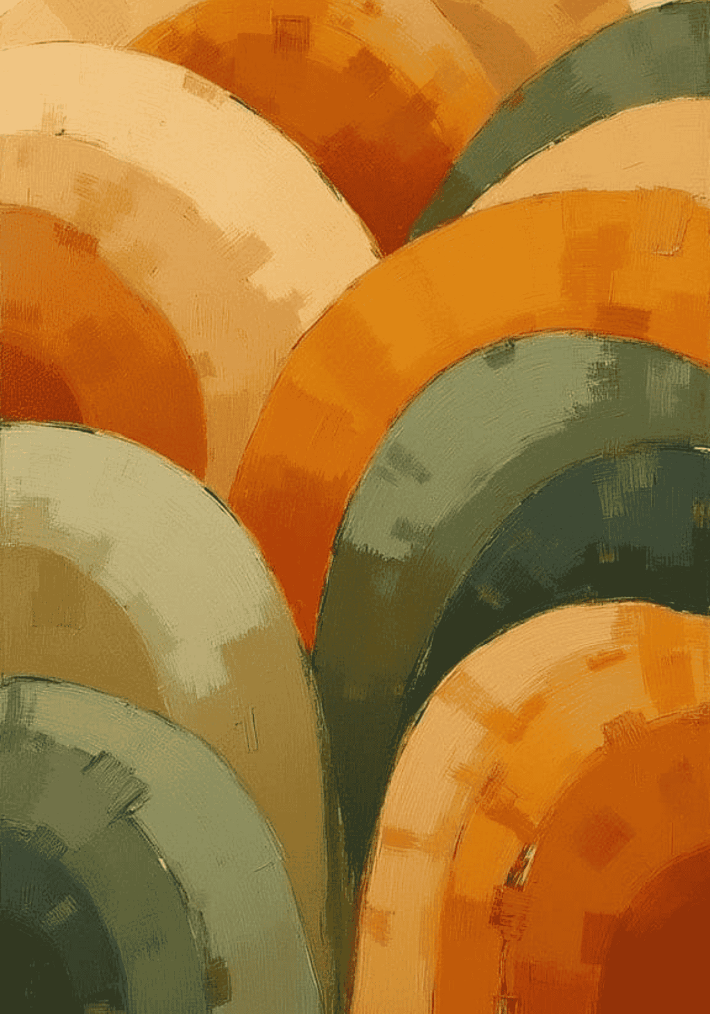 Abstract Rolling Colors Poster