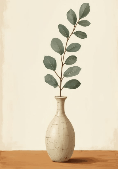 Ceramic Crackle Vase Poster
